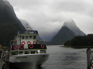Our boat at Milford Sound