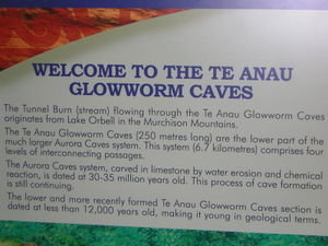 Arriving at Te Anau Glowworm caves