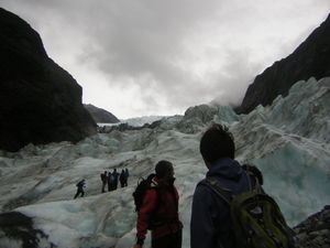 On the Frans Josef Glacier