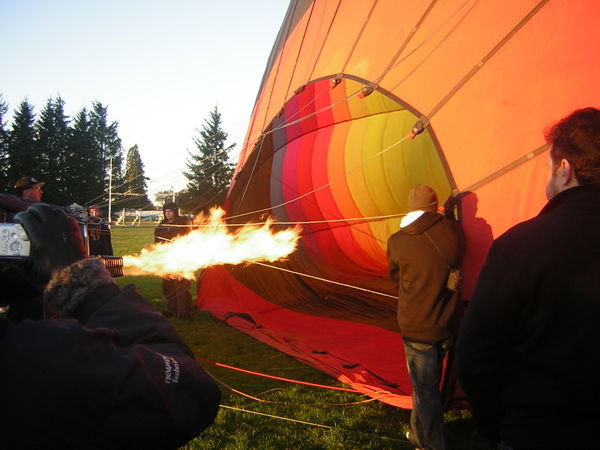 Balloon continues to inflate