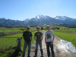 Me, Jonah and Jack at the start of Arthur's Pass