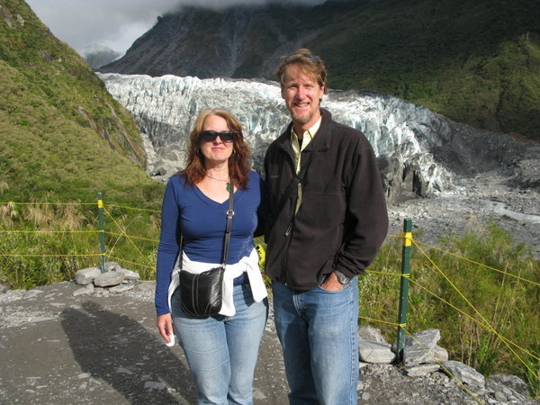 Gregg and Mimi at Fox Glacier