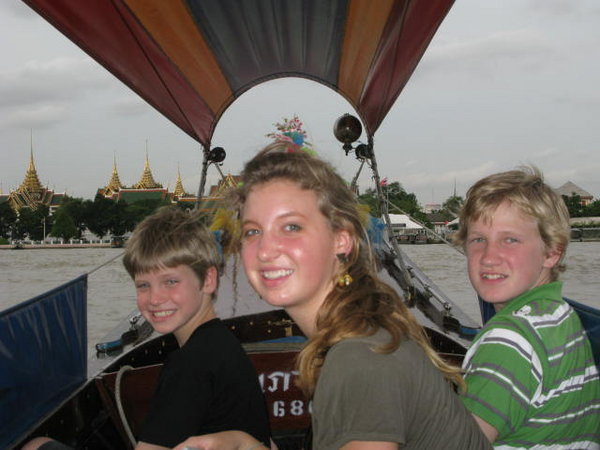 The Kids on the Long-tail Boat!