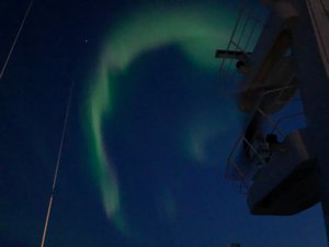 Aurora from the ship