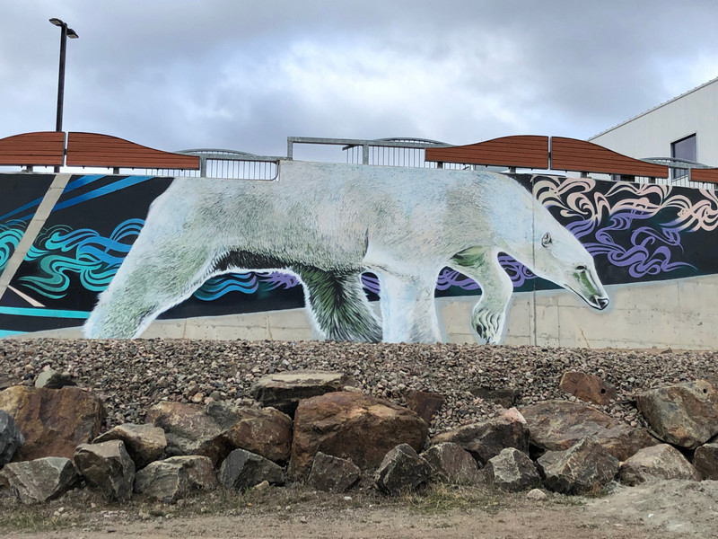 Mural in Iqaluit