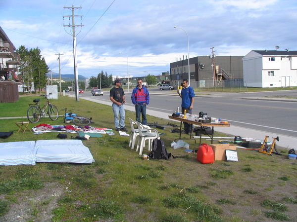our yard sale in Whitehorse
