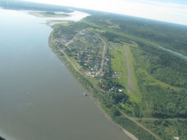 Fort Simpson from the air