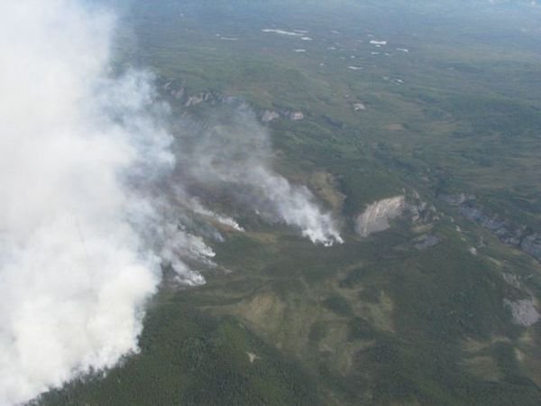 forest fire in Nahanni