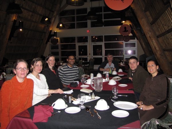 dinner at the Eco Lodge