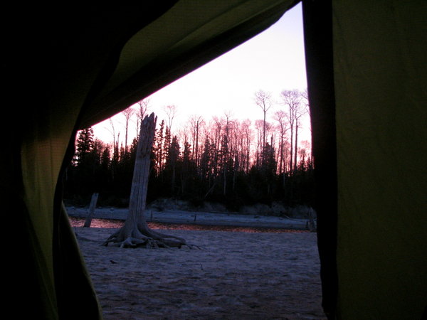 The view from my tent.