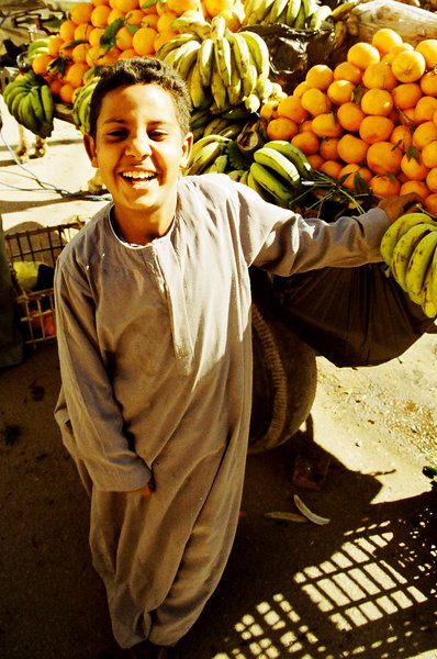 Fruit seller boy