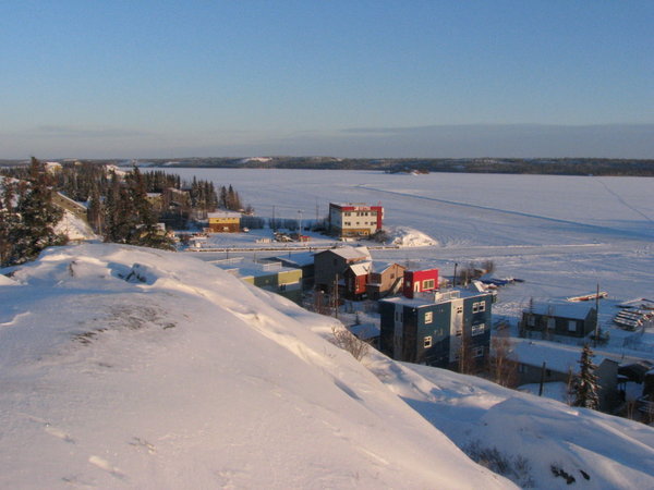 Old-town Yellowknife from Pilot Hill