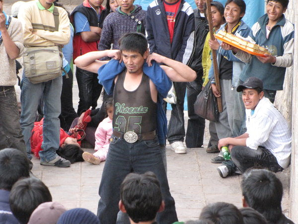 Theatrical display in Cusco