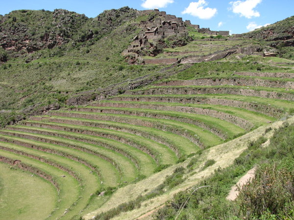 Inka Terraces at Pisac Ruins