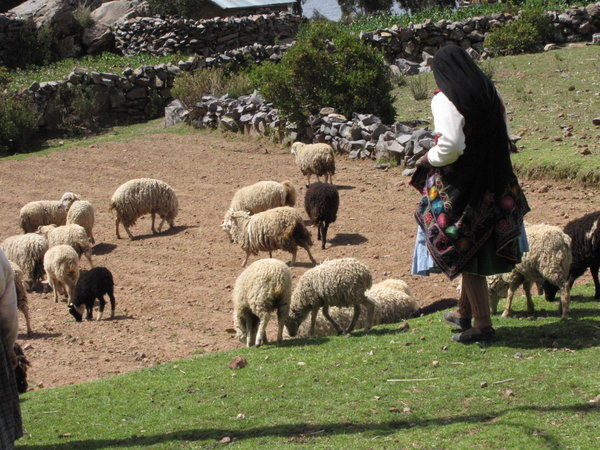 On another island...Amantani..in Lake Titicaca