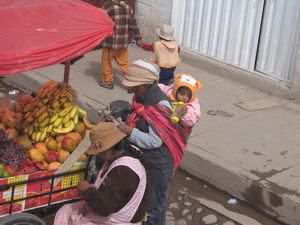 street vendor and customer