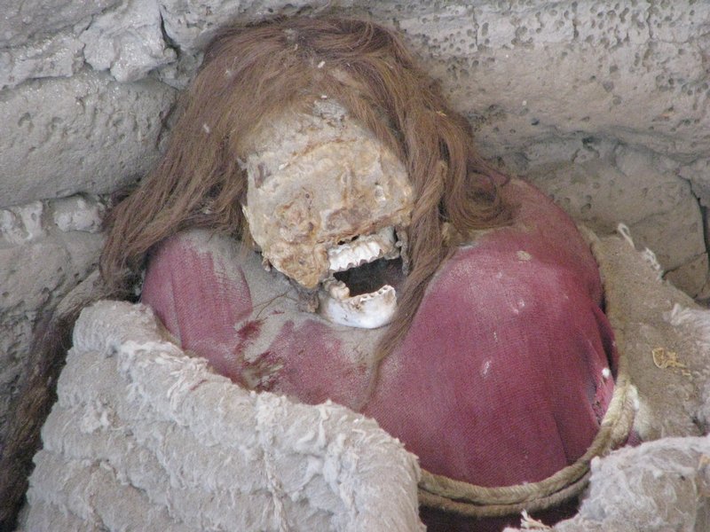 Mummy in the Chauchilla Cemetary