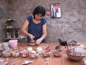 Clay ceramic demonstration