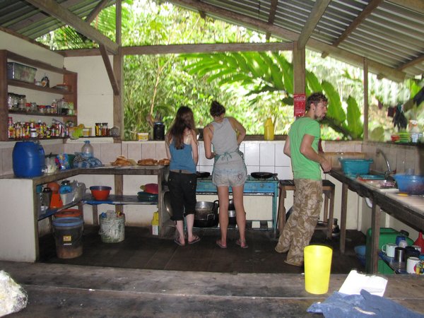The camp kitchen