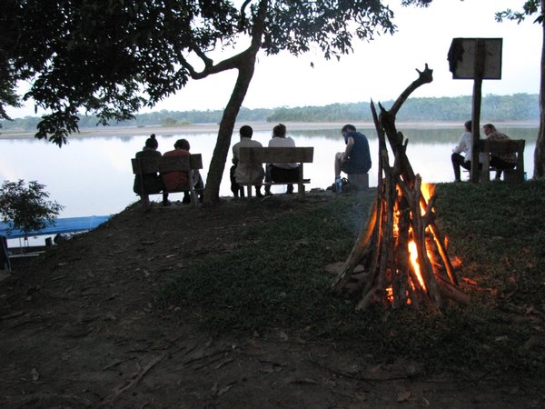 Campfire in Yasuni