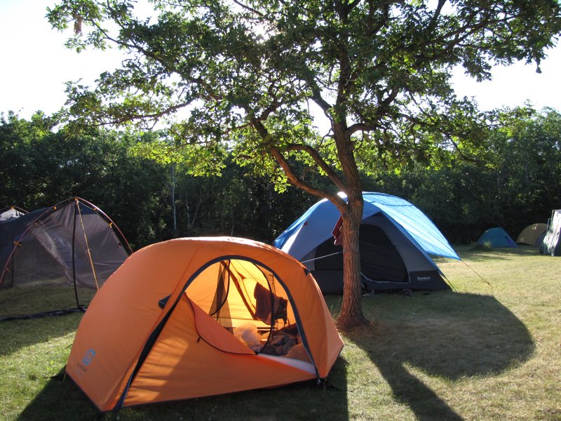 my orange tent