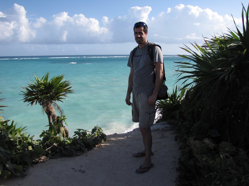 Dave on the coast of Yucatan