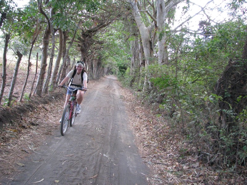 Biking Ometepe.