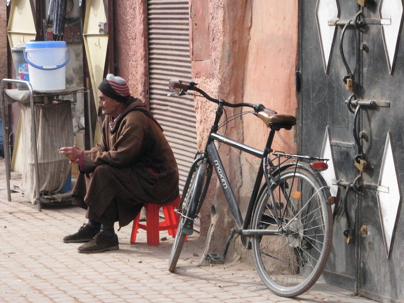 A local in Marrakech medina