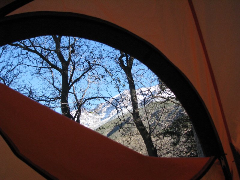 The view from our tent