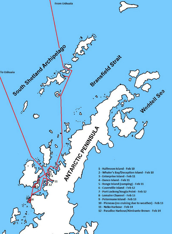 RouteMap_Antarctic Explorer_07Feb_17Feb2014