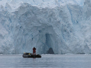 Dave near the cave of the glacier