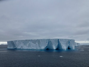 Tabular Berg in Antarctic sound