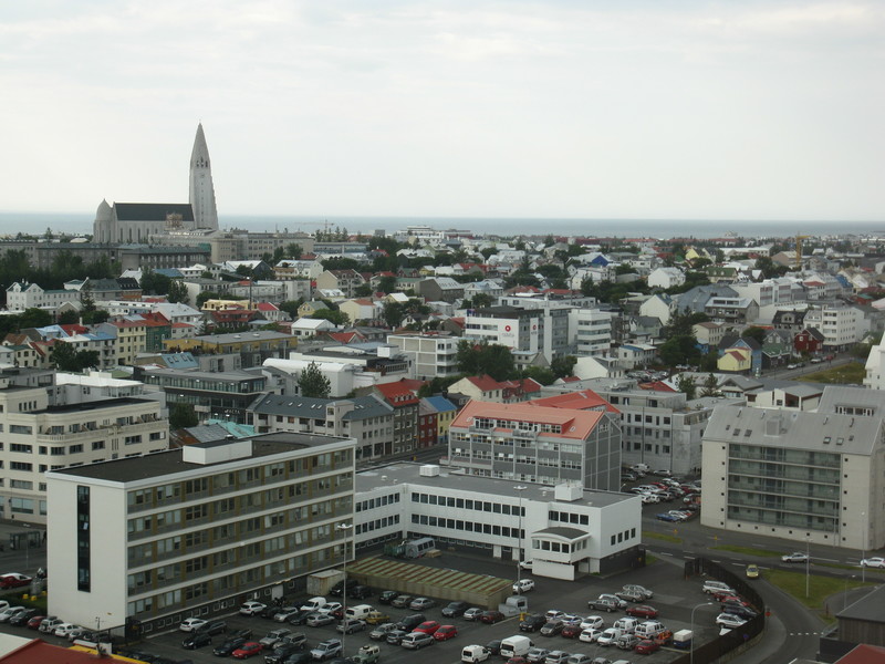 View from Reykjavik hotel