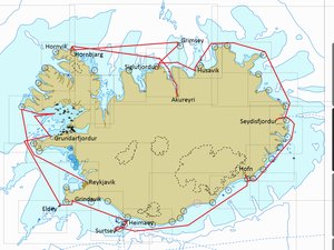 Iceland Voyage Map