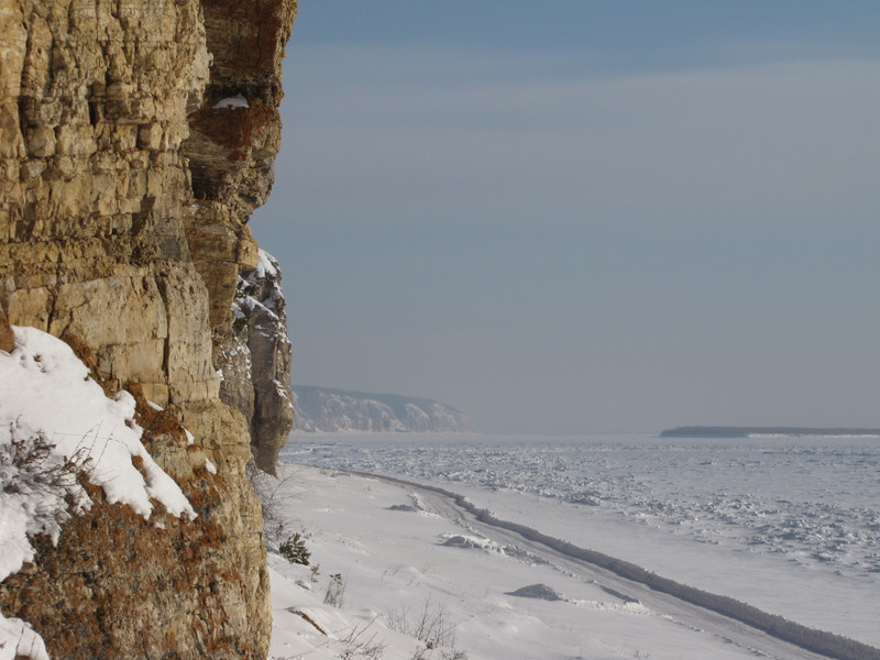 The Lena River Ice Road to the Pillars