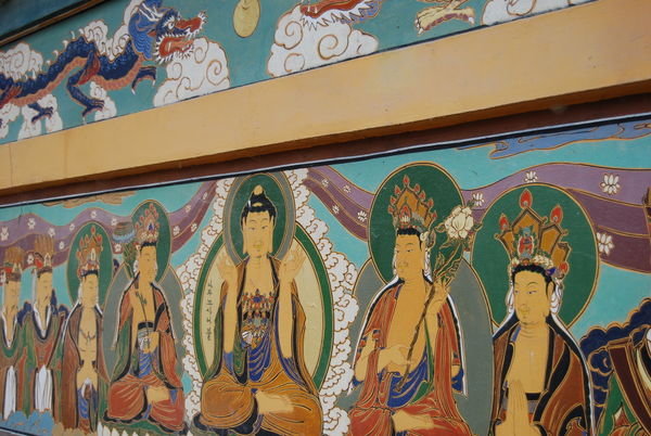 paintings on the temple walls