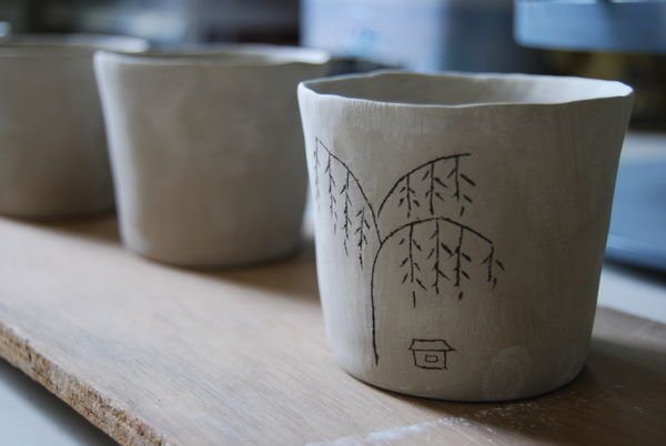 Willow tree and house cup
