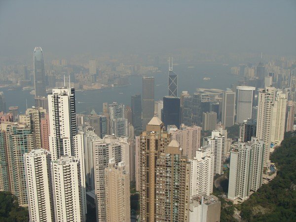 View of Hong Kong from the Top of Victoria Peak