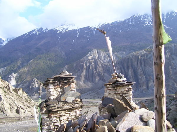 View from old gompa in manang