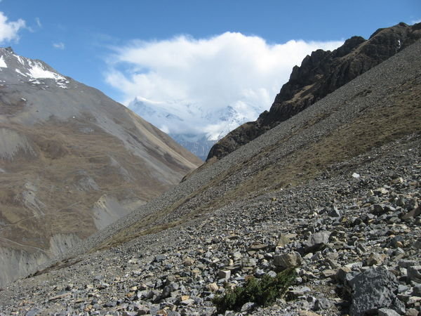 on the way to High Camp