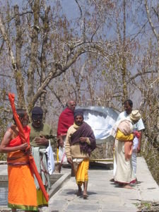  some pilgrimage with their ritual at muktinath