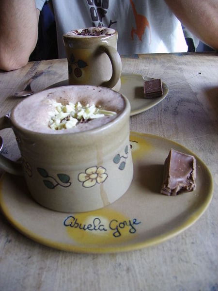 A welcome hot chocolate