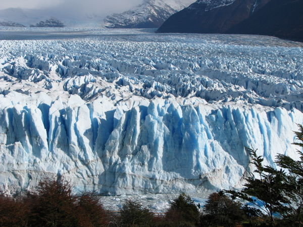 The expanse of Perito Moreno Glacier