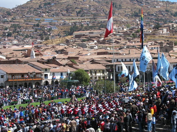 Parades in Plaza de Armas