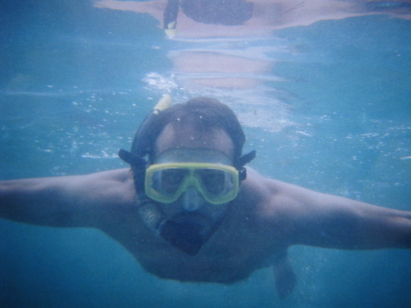 Tony goes snorkelling