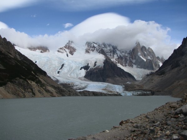 cerro solo glacier and lake ice trekking