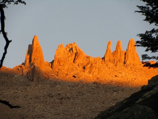 princess pinnacles at sunset