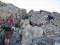 scrabbling up rock faces with 14kg pack
