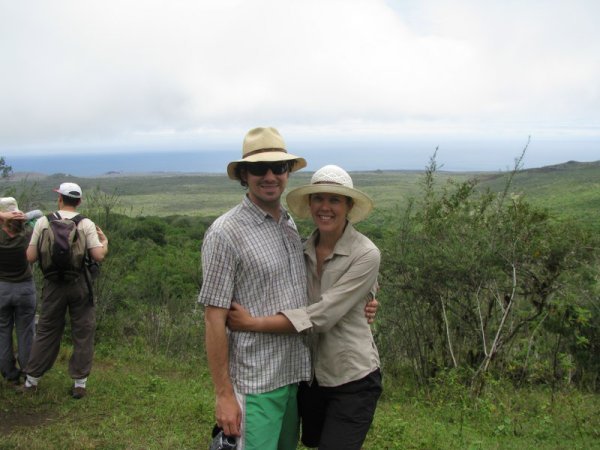 galapagos - example of tourists and highland views