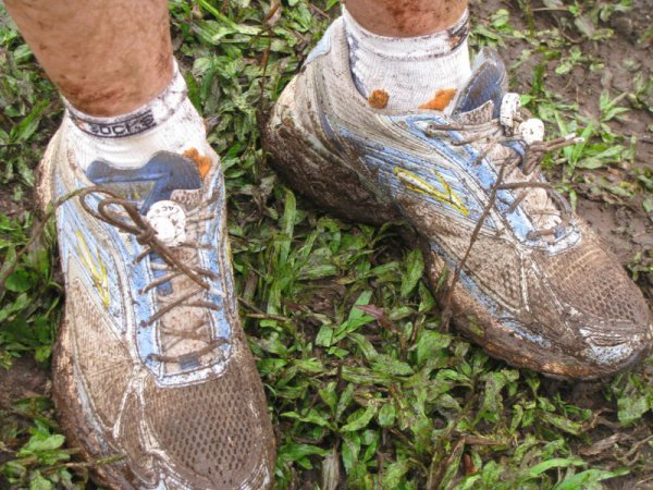 galapagos - hiking the highlands can be very muddy